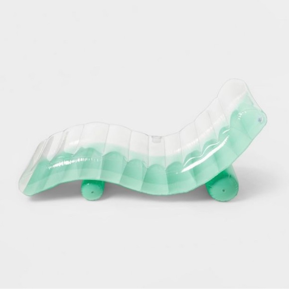 Chaise Pool Float Lounge Green - Sun Squad - Picture 4 of 6